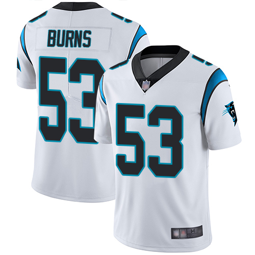 Carolina Panthers Limited White Youth Brian Burns Road Jersey NFL Football #53 Vapor Untouchable